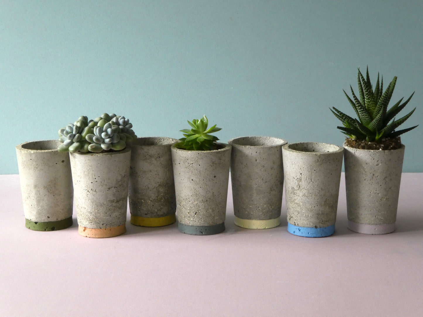 Concrete pot Sale with colour